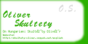 oliver skultety business card